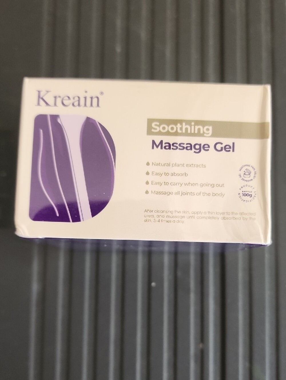 Kreain Soothing Massage Gel - Purple & White - Picture 2 of 6